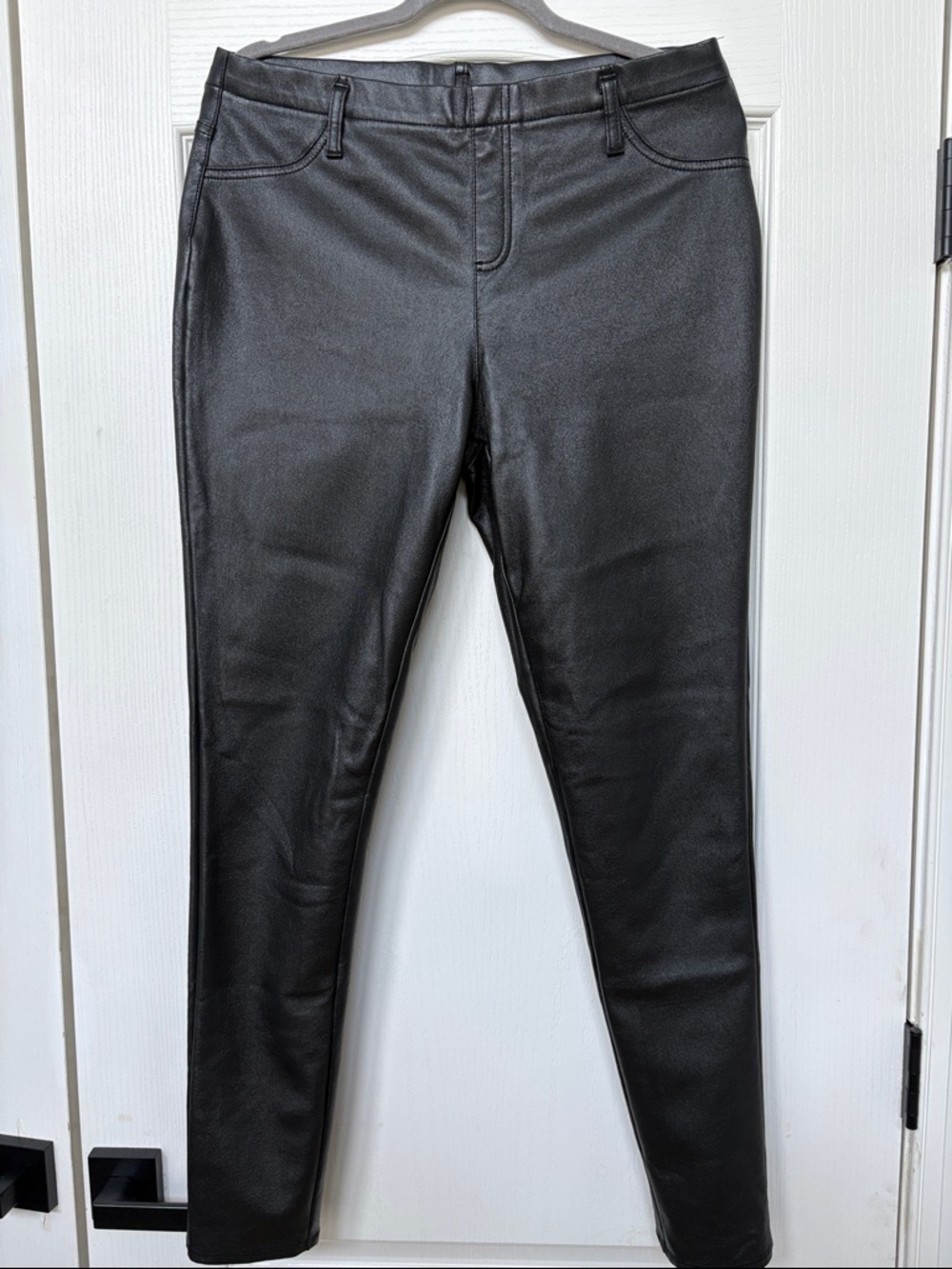 Faded Glory Black Faux Leather Skinny Pants